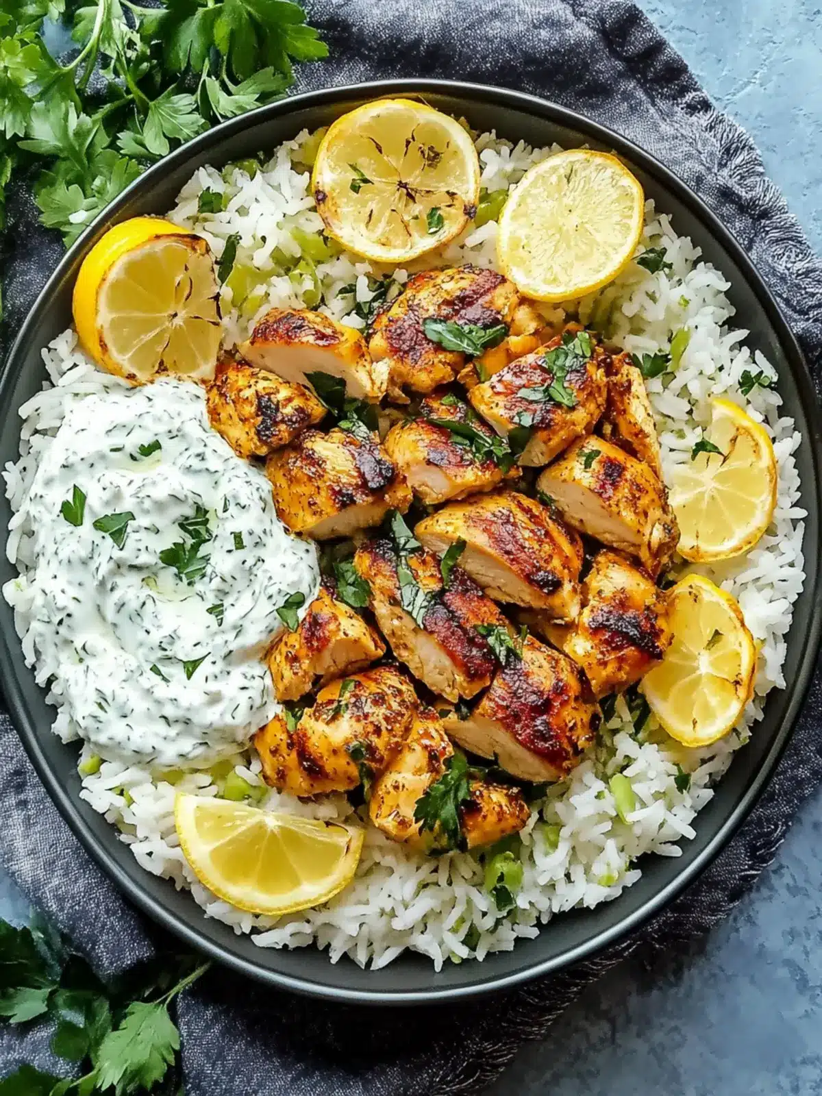 Dump And Bake Chicken Tzatziki Rice for Effortless Flavor