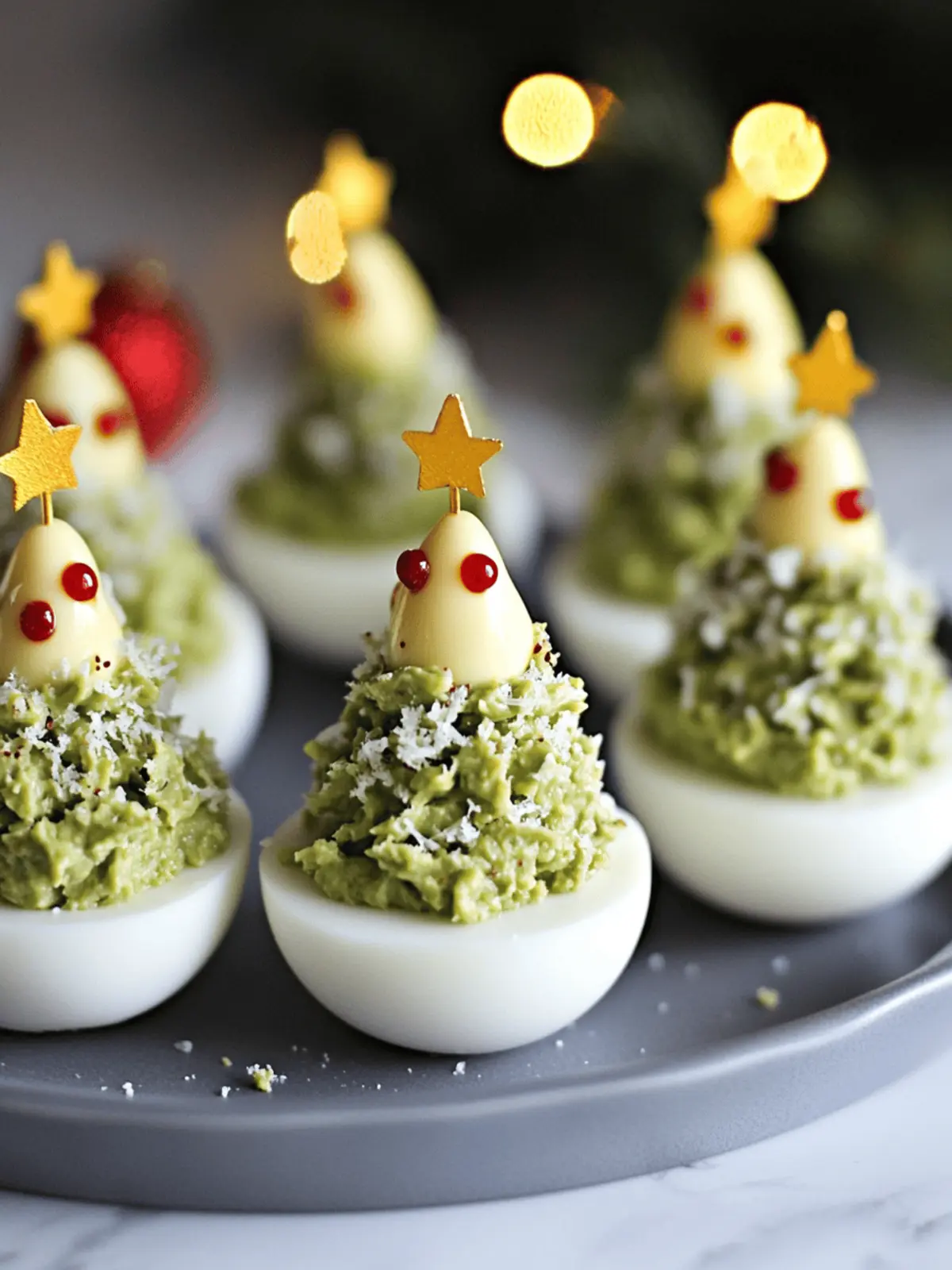 Deviled Egg Christmas Trees