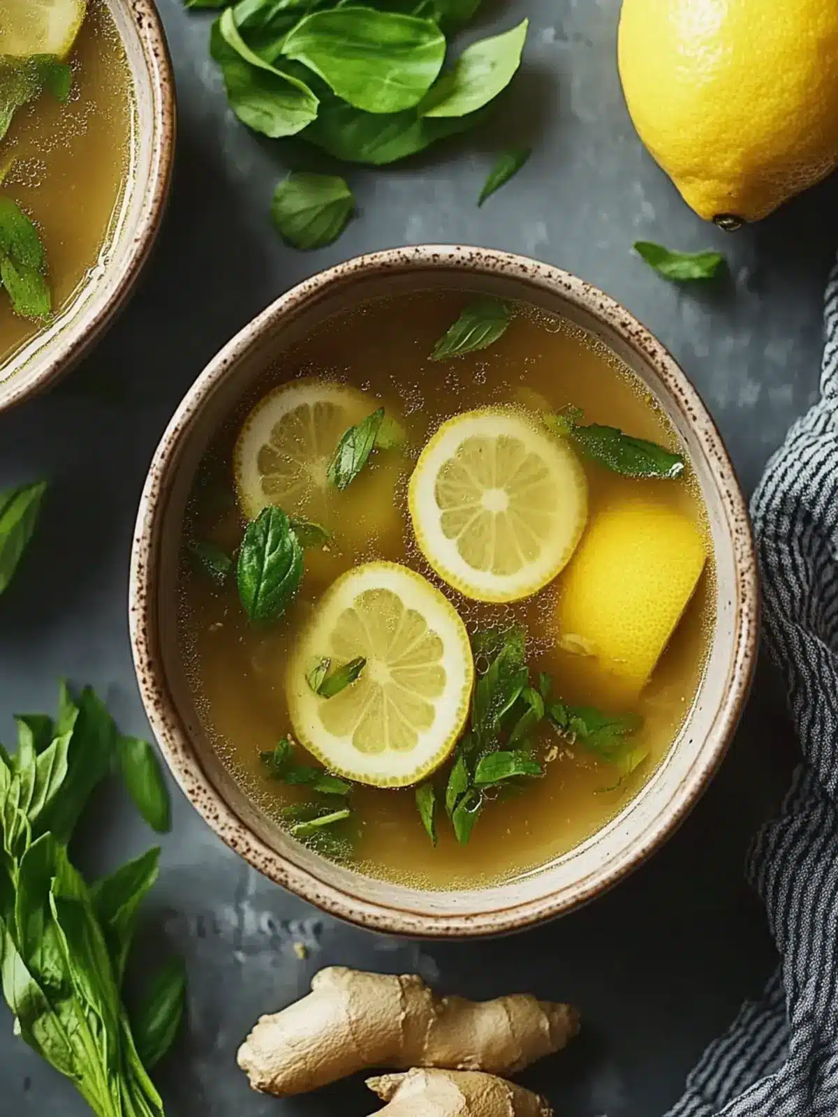 Healing Miso-Ginger Lemon Detox Broth