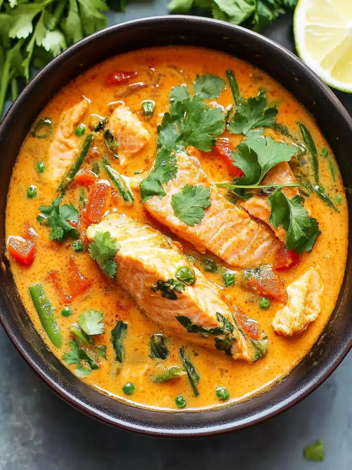 Salmon Coconut Curry