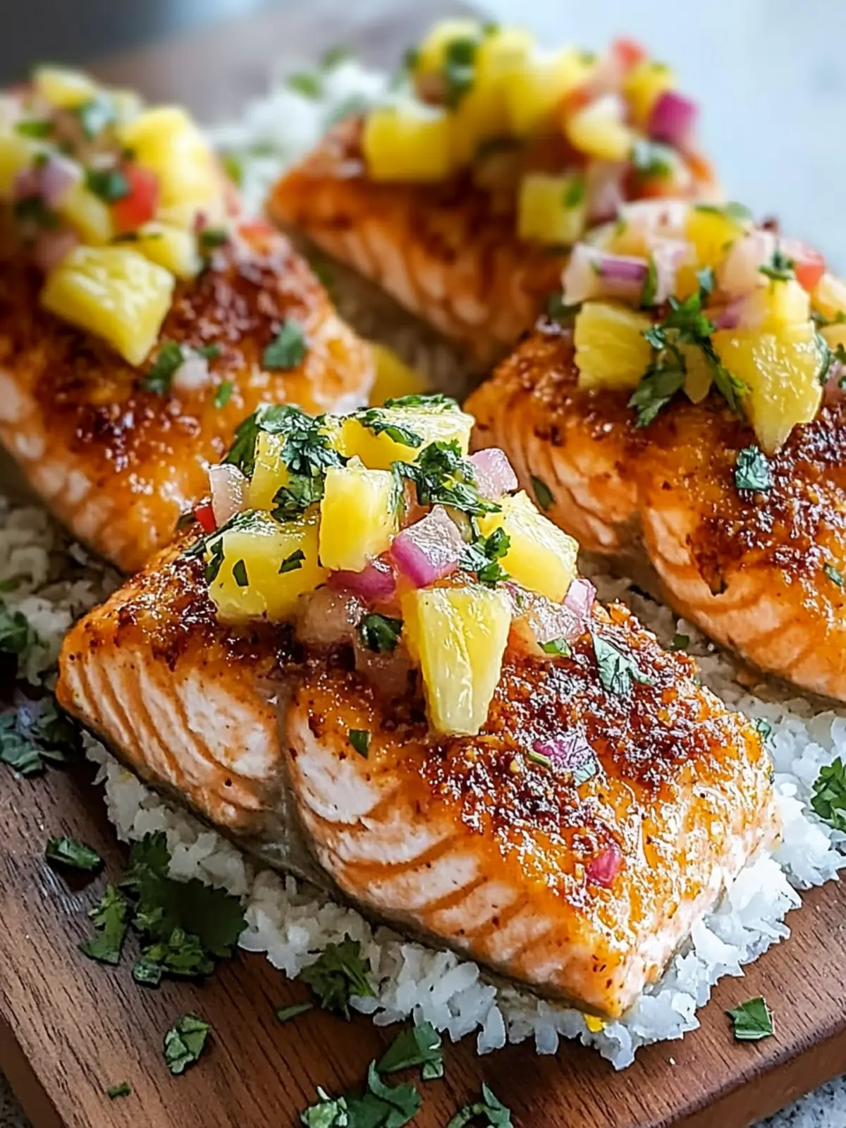 Coconut Crusted Salmon with Pineapple Salsa: Your Tropical Escape 2 Coconut Crusted Salmon with Pineapple Salsa: Cooking Methods, Serving Suggestions, and Nutritional Insights